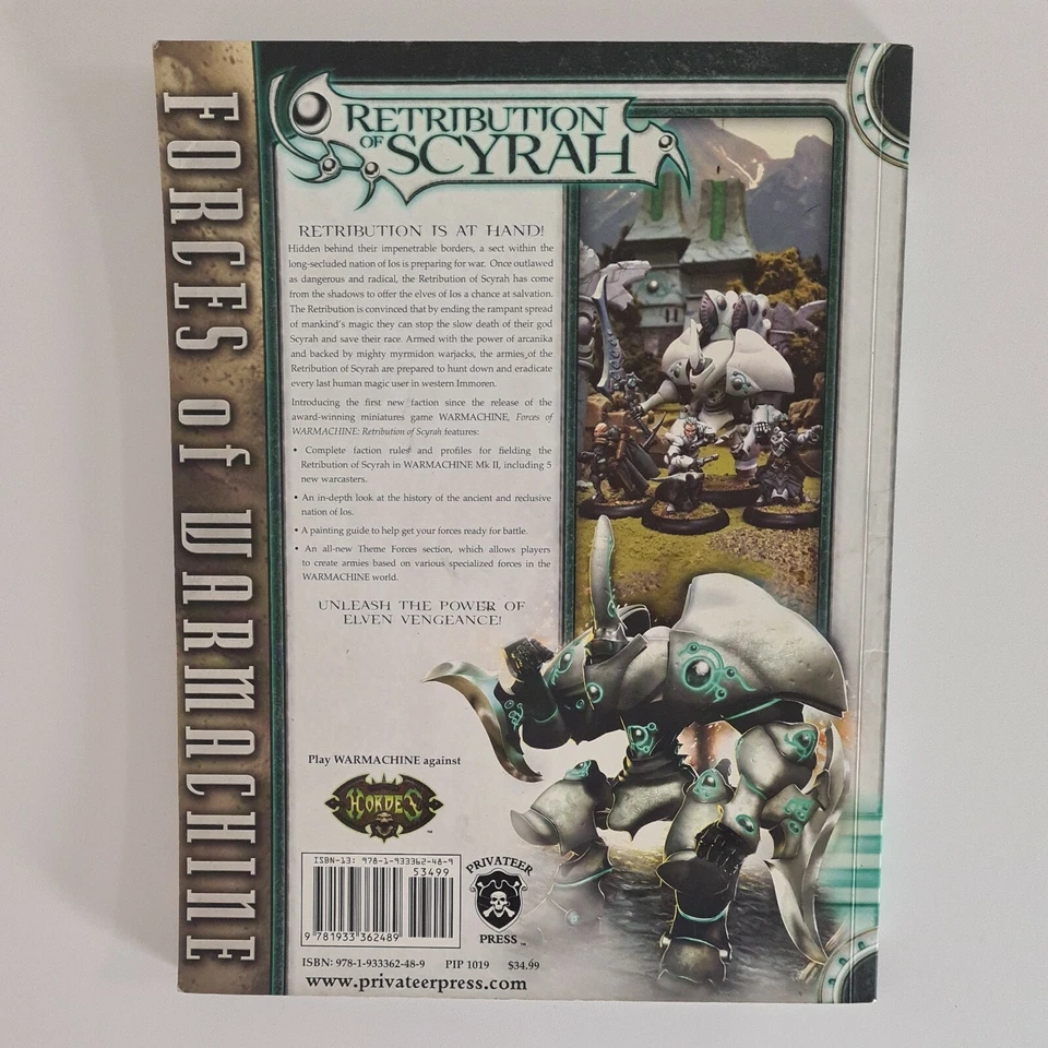 Warmachine - Retribution of Scyrah: Forces of Scyrah SC Rulebook - Image 2 of 2