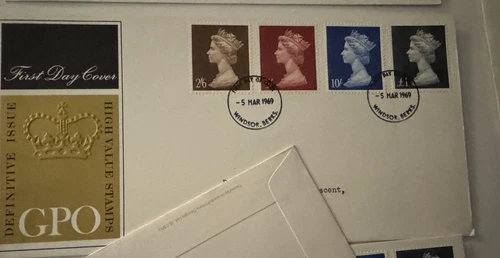 Great Britain First Day Cover FDC 1969  Definitive    Windsor post mark