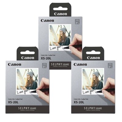 Canon XS-20L Paper Set for SELPHY Square QX10 60 Pack