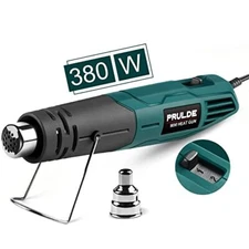 Mini Heat Gun Prulde 380w 2temp 480°F-850°F (250°C-450°C) Fast Heat Hot Air Gun