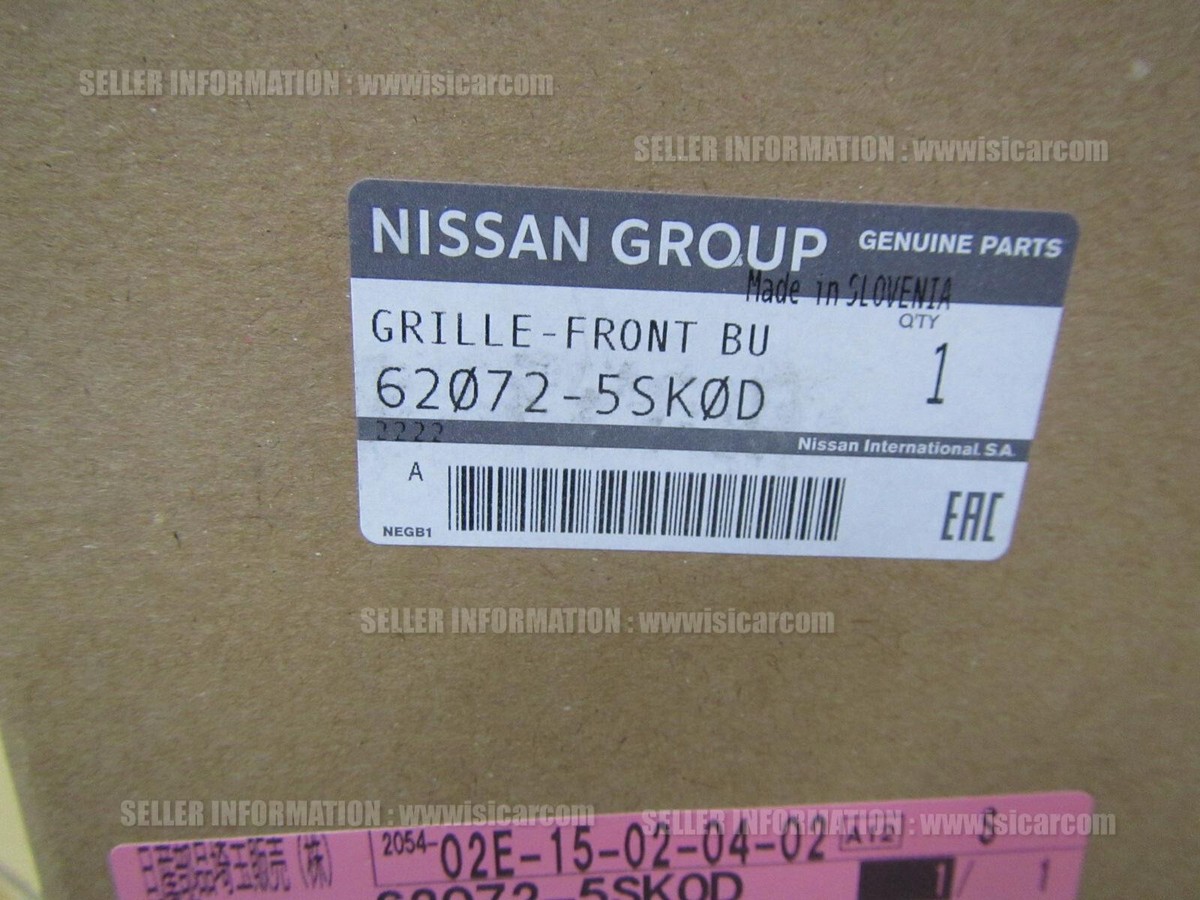 NISSAN LEAF ZE1 GRILLE ( FOR MODEL W/ FRONT CAMERA ) 62072