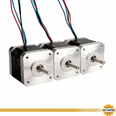 Jetzt mit 15% Rabatt,,3 STK. ACT Nema17-Schrittmotor 17HM5417,48mm-Gehäuse! - Bild 1 von 4