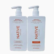 Native Berries & Vanilla Cream – Volumizing Shampoo & Conditioner Set, 16.5 oz