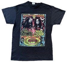 Rob Zombie Alice Cooper Ministry 2023 Freaks on Parade Tour T-Shirt Band Tee M