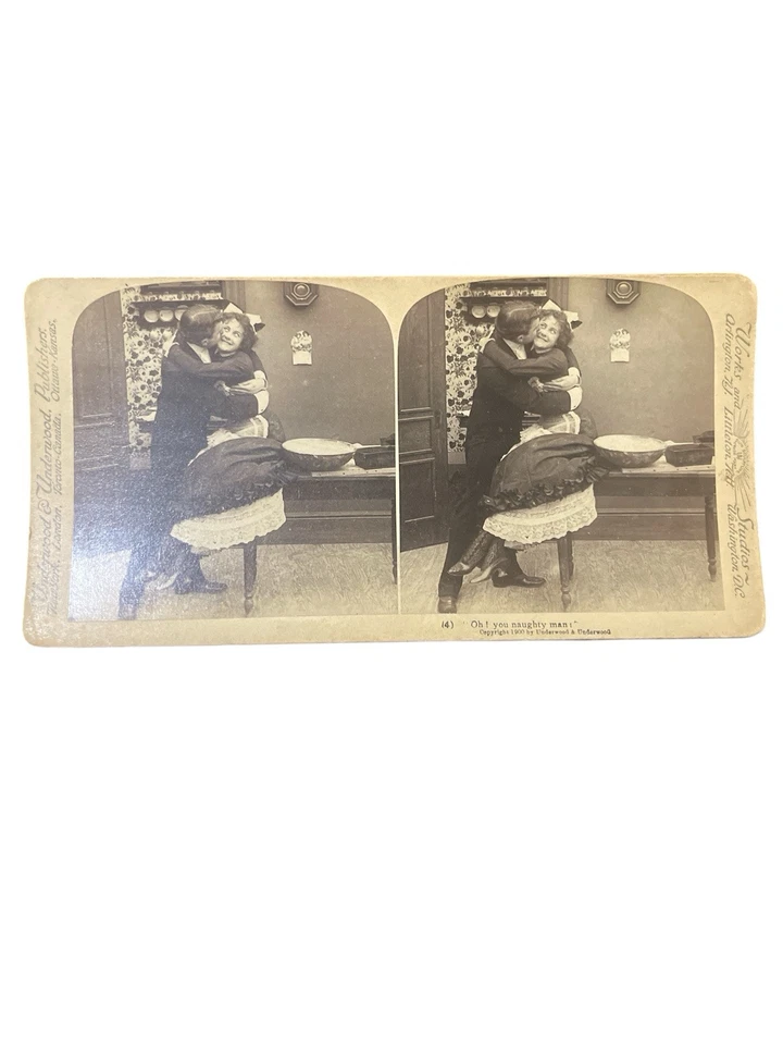 6 cartões estereoscópicos 1900 Underwood e Underwood 2 cartões Keystone - Imagem 2 de 4