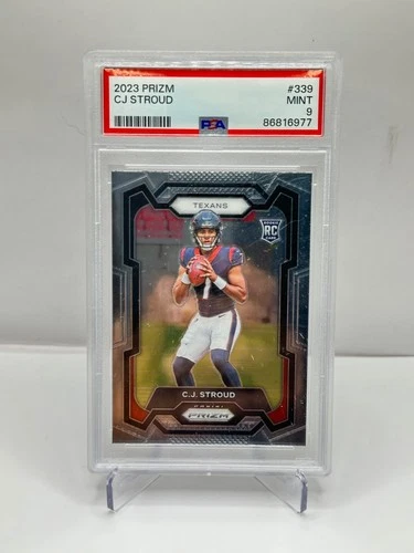 C.J. STROUD 2023 Panini Prizm #339 PSA 9 MINT RC Rookie Card Houston Texans