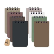 8 Pack 3x5 Inch Small Spiral Pocket Notebooks Lined Mini Memo Pads