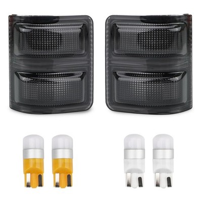 Bestview Smoke Lens LED Side Mirror Marker Lights for 2008-2016 Ford F-250 F-350