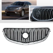 For Buick Enclave 2013-2016 2017 Chrome Black Front Upper Grill Grille