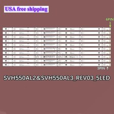 Tiras LED para Sharp LC-55P6000U SVH550AL2_5LED_REV01 SVH550AL3_REV03_5LED