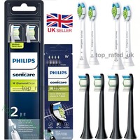 4 Pack Philips Sonicare Toothbrush Heads W2 Optimal  Replacement DiamondClean