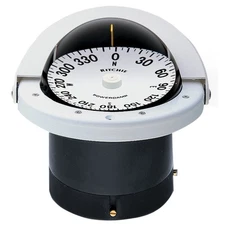 Ritchie FN-201W Marine Navigator Compass | Flush Mount Boat Compass – White