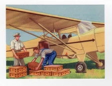 Aviation Card Granose Air Travel 1957. Private plane in the USA