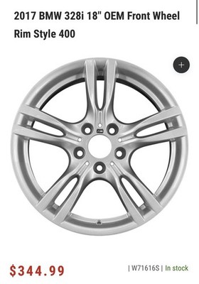 BMW OEM 400m 18” Wheels Set of 4 | F30 F31 F36 | 5x120 | Original