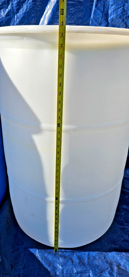 Good Ideas RB55-BLUE Rain Barrel - 55 Gal, Blue and White - Image 2 of 3