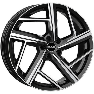 ALLOY WHEEL MAK QVATTRO FOR AUDI RS 3 8X18 5X112 BLACK MIRROR FHE