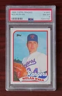 1989 Topps Traded Nolan Ryan HOF #106T Card graded PSA 8