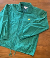 Vintage 90s Masters Augusta National Slazenger Jacket Mens L Zip Windbreaker
