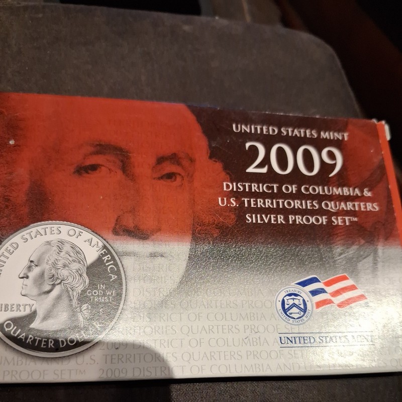 2009-S US Mint DC & Territories Quarters  6-Coin Silver Proof Set  1.1 Troy oz