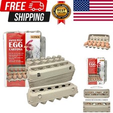 Paper Pulp Egg Cartons - 12 Pack Grey