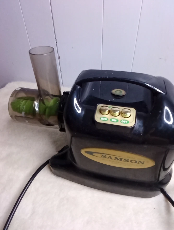 Винтажная медленная соковыжималка Samson 6 в 1 (GB-9001) черная - РАБОТАЕТ - Изображение 4 из 4