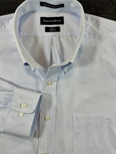 Paul Fredrick Men s Classic Fit Long Sleeve Button Dress Shirt 18x35 Long Staple