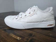 Skechers Los Angeles Trainers Shoes White Arch Fit Women's Size 7.5 SN 177190