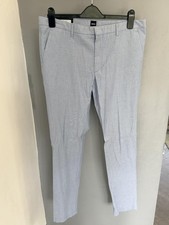 Image of Hugo Boss ‘Kaito3-W’ Grey Tailored Trousers 34R £129 RRP
