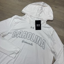 South Carolina Gamecocks NWT Under amrour Women  s White Knockout Hoodie Sz M