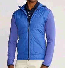 RLX Ralph Lauren Men Size M Golf Hybrid Full-Zip Jacket Hooded New