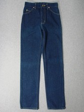 UA15404 DS VINTAGE 1980s LEE STUDENT RIDER STRAIGHT JEANS 26x32 msr 25"x32" 