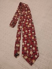 Peanuts Tie Santa's Little Helpers 100 Silk Made In USA