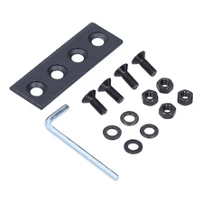 Barn Door Track Connector Plate Kit Carbon Steel Sliding Door Hardware Fittings