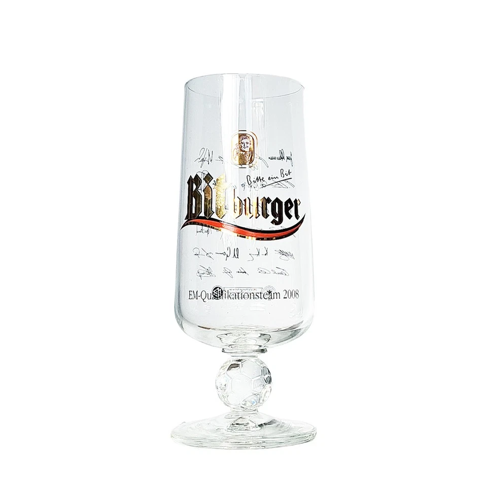 Bitburger EM 2008 Fußball Bierglas Tulpe Glas Pils Bier Pokal Gläser - Bild 1 von 1