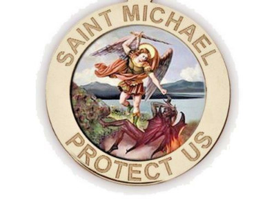 ST MICHAEL PROTECT ARCHANGEL ANGEL GOD Pendant Sterling 925 Silver 20'' Necklace 