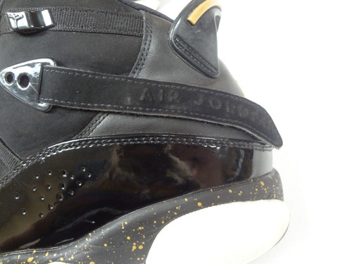 Nike Air Jordan 6 Rings Black Metallic Gold Mens Size Men's Size 11 Shoe Sneaker - Picture 4 of 9