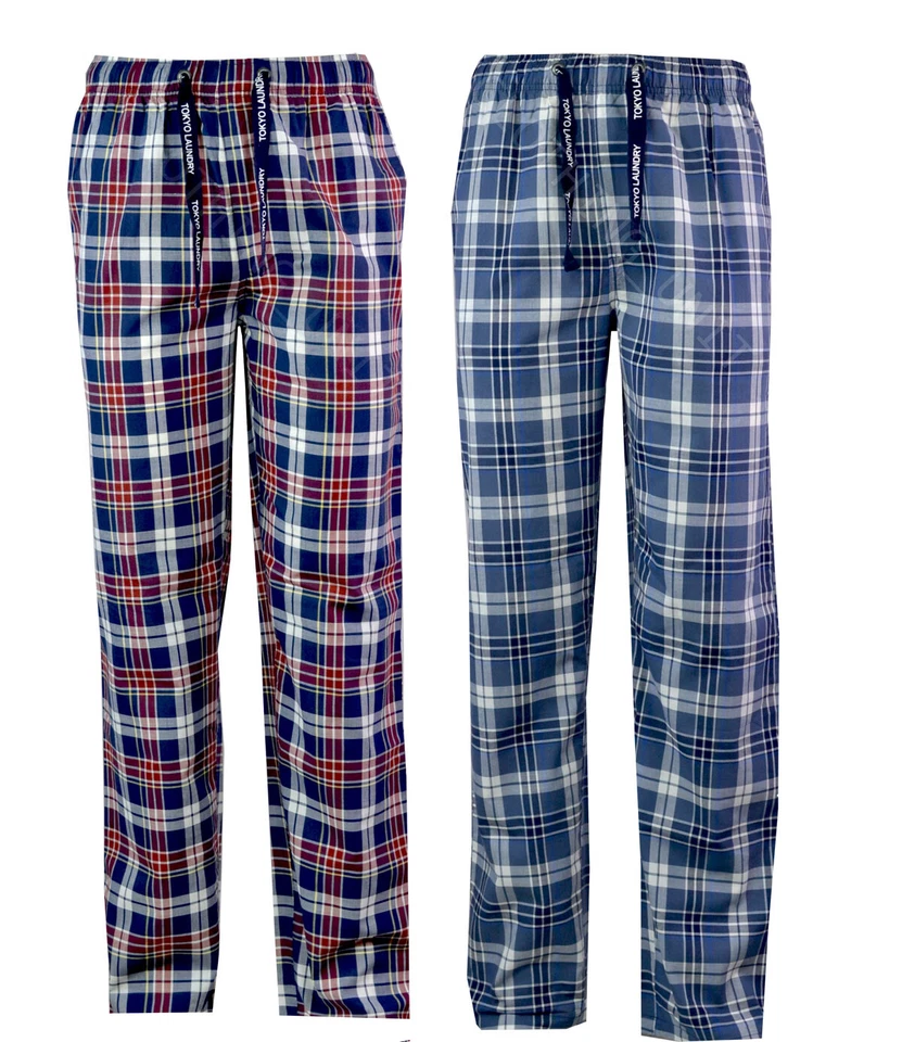 Mens Tokyo Laundry Night Wear Pyjamas PJ Bottoms Lounge Pants Pockets S-XXL
