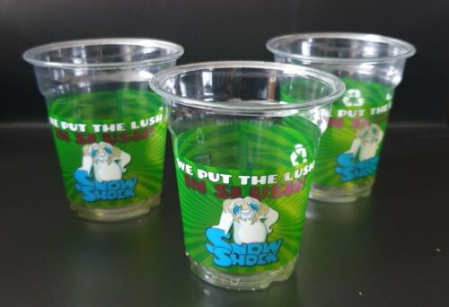 100 x  Plastic Slush Glass Cups 200ml/8oz 100% Recyclable Cups - Picture 1 of 7