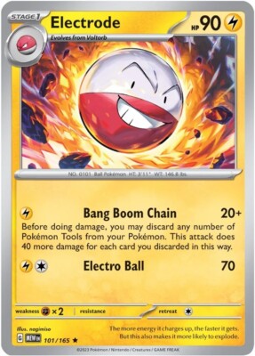 Electrode 101/165 - Pokemon TCG Scarlet & Violet 151 (2023) - NM