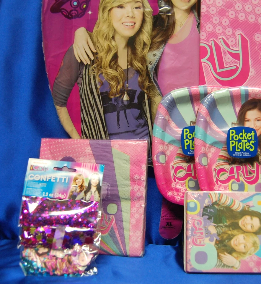 I Carly # 11 Plates Napkins Tablecover Confetti Stickers Invites Cup Notepads - Image 2 of 4