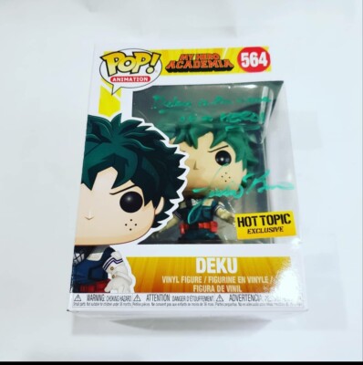 Deku Funko Pop Auto by Justin Briner Hot Topic Exclusive