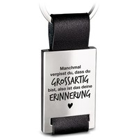 "Leder SchlüSselanhäNger Mit Gravur \"Du Bist GroßArtig\" - Beste Freundin Geschenk"