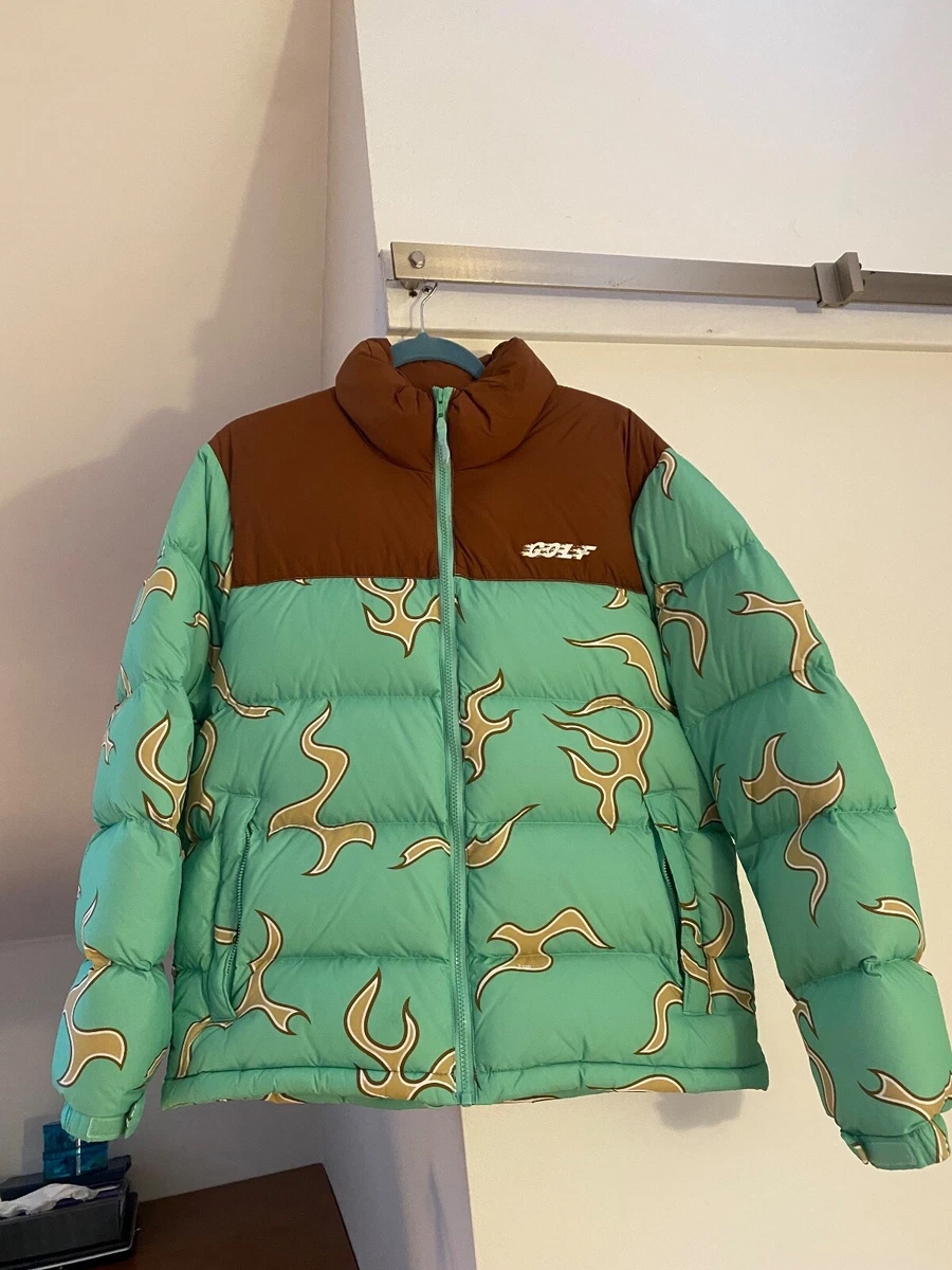 Tyler the Creator: Golf Wang Flame Puffer Jacket Mint Green Color Size  Small | eBay