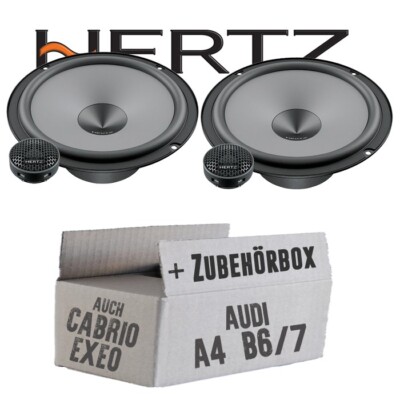 Hertz Lautsprecher für Audi A4 B6/7 Seat Exeo Einbauset Boxen Tür vorne hinten 