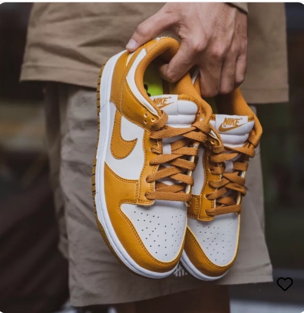 Nike Dunk Low Next Nature Phantom Gold Woman's Size 8 Mens