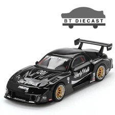 MINI GT MAZDA RX-7 LB SUPER SILHOUETTE 1/64 LBWK LIBERTY WALK BLACK MGT00785
