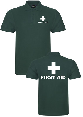 ERSTE HILFE POLOSHIRT ARBEITSKLEIDUNG MEDIZINISCHE ERSTE HILFE GESUNDHEIT KRANKENHAUS TOP UNISEX
