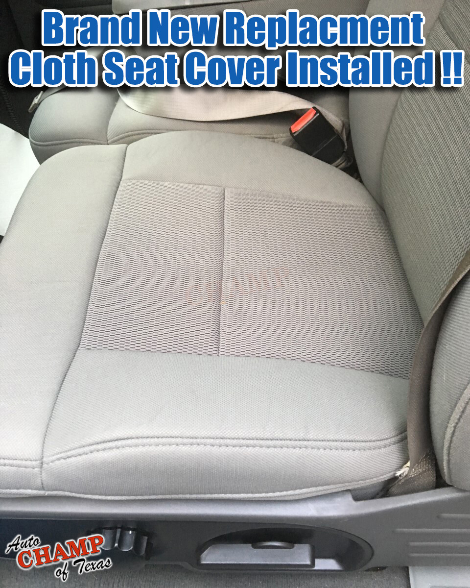 Front Left Driver Seat Bottom Cover For 2004-2006 Ford F-150 FX4/STX/XLT - Pebble Tan Cloth