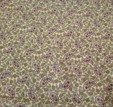 Anastasia BTY P&B Textiles Pink Sage Green Paisley Tan