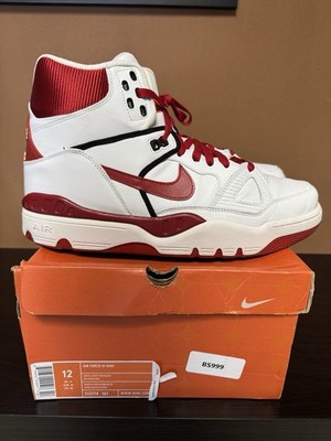Nike Air Force III 3 High 312774-161 Red White 2005 Size 12 With Original Box